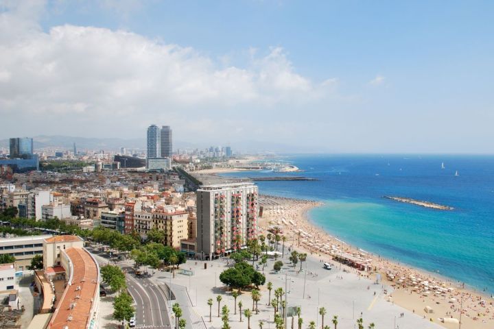 Pláž v Barcelone, poznávací zájazd, Španielsko